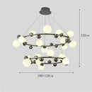 Axyaa Elegant Salon Chandelier Pendant Light Fixture for Dining Room & Indoor Lighting