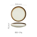 Axyaa Straight Edge Stone Patterned Ceramic Plates for Molecular Cuisine and Dining
