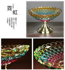 Axyaa Crystal Glass Double Layered Snack & Fruit Tray
