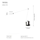 Axyaa Swing Arm LED Floor Lamp Modern Retro Style for Living Room & Study