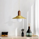 Axyaa Nordic Copper Wood LED Pendant Lamp - Modern Hanging Light Fixtures