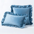 Axyaa Velvet Ruffle Cushion Cover for Home Decor 30x50/45/50cm