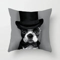 Axyaa Spectacle Dog Print Pillow Cover 45x45CM
