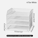 Axyaa Multi-Layer File Rack & Desk Organizer for Office, Bookshelf & Document Storage