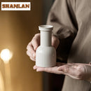 Ash Crockery Vase Set by Axyaa: Luxury Room Decor & Tea Set Craft