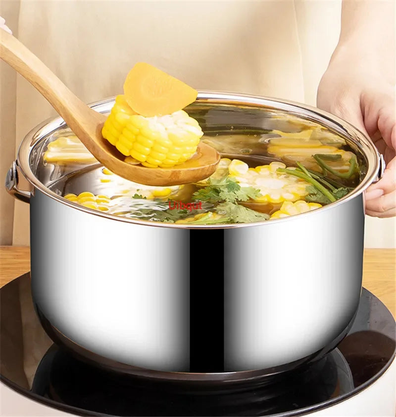 Axya Stainless Steel Cookware Set with Handleramen Pots and Pans