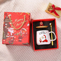 Axyaa Santa Claus Ceramic Mug Cup Set - Christmas Gift Cold Coffee Milk Drinkware