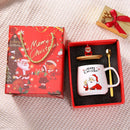 Axyaa Santa Claus Ceramic Mug Cup Set - Christmas Gift Cold Coffee Milk Drinkware