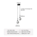 Axyaa Glass Ball Pendant Chandelier: Nordic Style Lighting for Home Decor