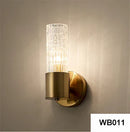 Retro Brass Wall Light with Glass Shade by Axyaa