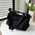 Axyaa Canvas Crossbody Tote: Large Women's Travel Bag Multi-use Shoulder Handbag