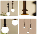 Axyaa Glass Ball Chandelier LED Single Head Wall Lamp