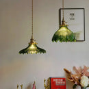 Axyaa Glass LED Chandelier Pendant Light for Dining Room Kitchen - Suspension Luminaires
