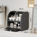 Axyaa Double-Layer Porch Storage Box: Organize Cosmetics, Snacks, Medicines, Daily Necessities