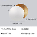 Axyaa Eclipse LED Wall Light for Home Decor & Lighting
