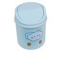 Axyaa Mini Trash Can Bin Tube with Cover and Kawaii Stickers