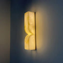 Axyaa Marble Accent Wall Sconce for Elegant Living Spaces