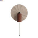 Axyaa Vintage LED Wall Lamps with Pull Chain Switch, Yellow Travertine Effect