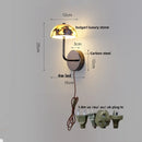 Axyaa Cylinder Marble Wall Lamp - Nordic Modern Luxury Wall Light