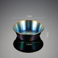 Axyaa Stainless Steel Seasoning Plate Round Salad Ketchup Saucer Dipping Cups