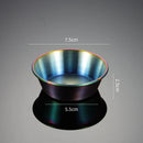 Axyaa Stainless Steel Seasoning Plate Round Salad Ketchup Saucer Dipping Cups