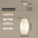 Axyaa Silk Fabric E27 LED Pendant Light Chandelier - Zen Nordic Vibe