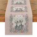 Axyaa Watercolor Plants Table Runner - Wedding & Dining Decoration