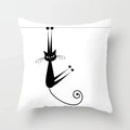 Axyaa Cartoon Black Cat Cushion Cover 45*45cm