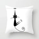 Axyaa Cartoon Black Cat Cushion Cover 45*45cm