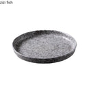 Axya Retro Ceramic Stone-Shaped Plate Set - Specialty Tableware Collection