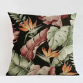 Axyaa Tropical Plant Leaves Cushion Cover for Home Decor