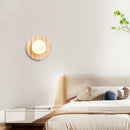 Axyaa Yellow Cave Stone LED Wall Sconce Modern Glass Stair Light Fixtures