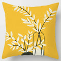 Axyaa Yellow Flower Pillowcase for Home Sofa Lumbar Cushion