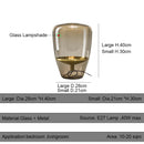Axyaa Amber Glass Table Lamp Bedroom Decor Light