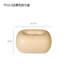 Axyaa Ceramic Tissue Box: Minimalist Bedside Table Decor & Desk Decoration