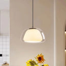 Axyaa Glass Jelly Chandelier Pendant Lamp for Living Room, Bedroom, and Restaurant