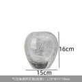 Axyaa Desktop Glass Vase Decoration Ornament Hydroponic Decor Dried Flower Vase Bouquet