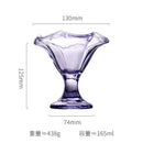 Axyaa Glass Dessert Bowl Set Molecular Cuisine Tableware