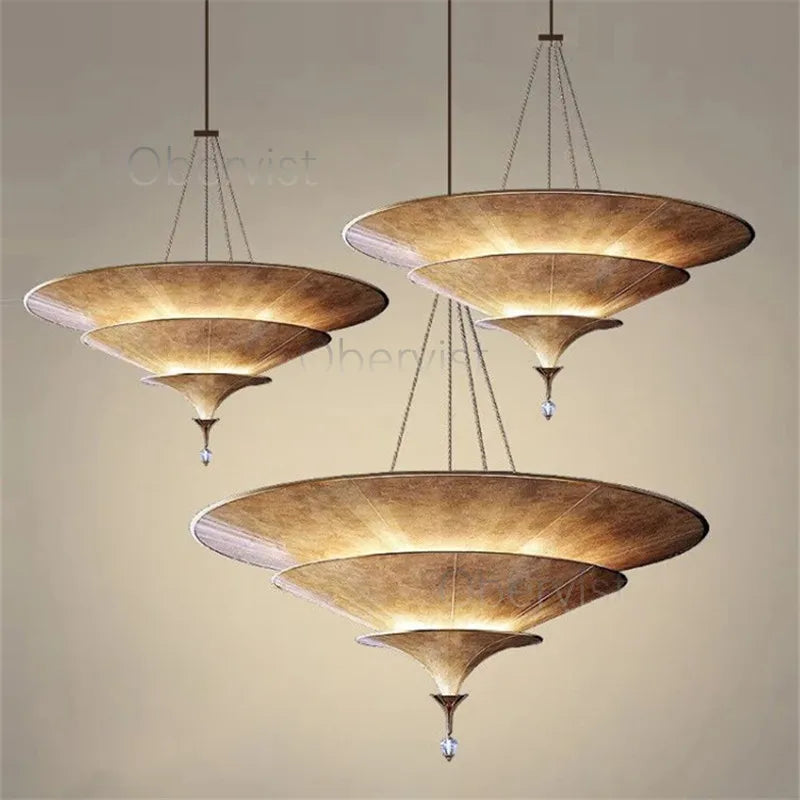 Axyaa Umbellate Paper Chandelier: Elegant Lighting for Home, Restaurant, Teahouse