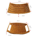 Axyaa Rattan Fruit Plate - Multipurpose Woven Animal Style Storage Tray