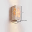 Axyaa Black Travertine LED Wall Sconce Reading Lamp