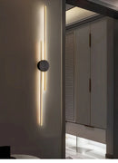Axyaa LED Wall Light: Minimalist Copper Bedside Lamp for Bedroom, Living Room, TV Wall