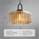 Axyaa Glass LED Pendant Chandelier for Modern Minimalist Home Decor Lighting