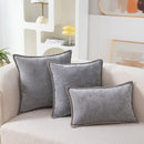 Axyaa Chenille Soft Comfy Yellow Throw Pillow Covers for Living Room Sofa Bed