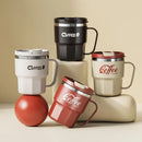 Axyaa Double-Wall Insulated Stainless Steel Coffee Cup Mug with Lid