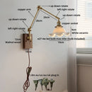 Axyaa Ceramic Flower Wall Lamp: Nordic Modern LED Bedside Light with Flexible Design