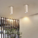 Yellow Cave Stone Tube Lamp for Wabi Sabi Living by Axyaa