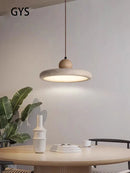 Axya UFO Round Wood Pendant Lamp for Bedroom and Dining Table