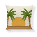 Axyaa Floral Linen Pillowcase 45*45cm for Home & Office Decor