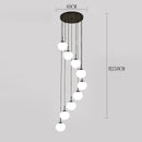 Axyaa Staircase Chandeliers LED Pendant Light for Modern Living Room Decor
